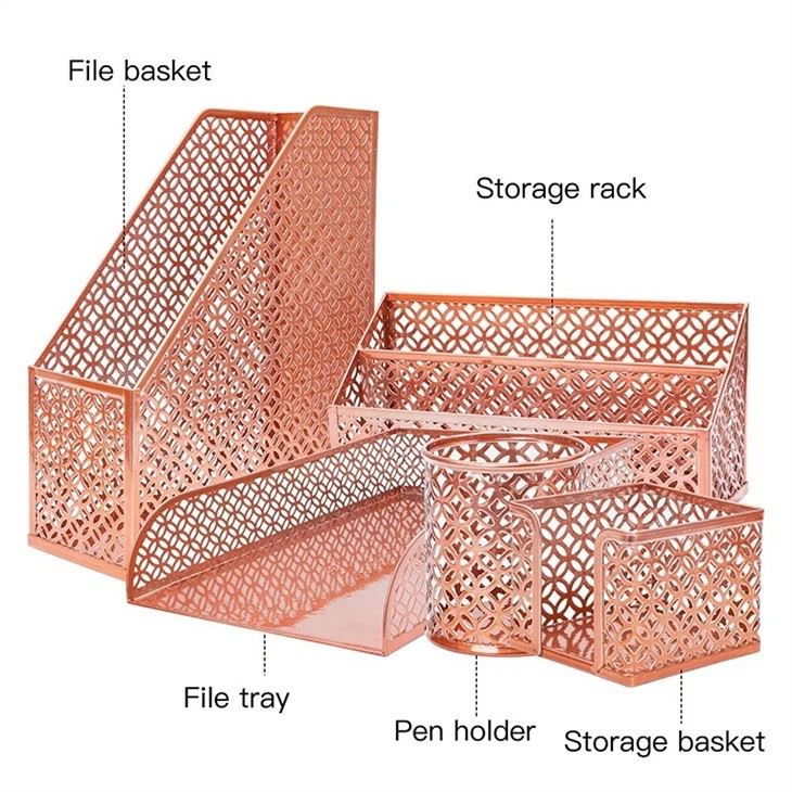 metal desk organizer set metal desk organizer set